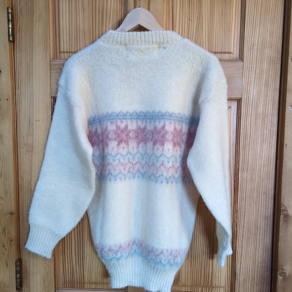 Vintage 80s/90s Icelandic By GE-KA Wool Sweater Pullover Medium Made in England - Picture 6 of 12